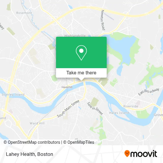 Lahey Health map