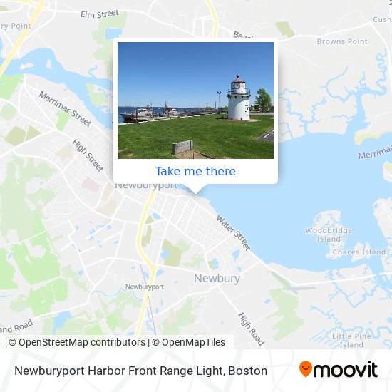 Mapa de Newburyport Harbor Front Range Light