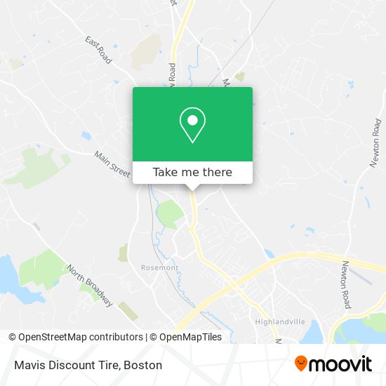 Mapa de Mavis Discount Tire