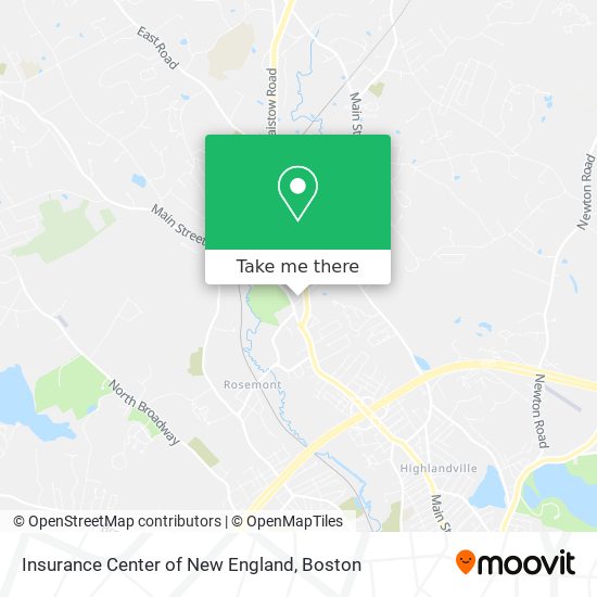 Mapa de Insurance Center of New England