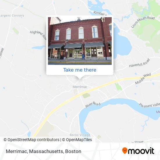 Merrimac, Massachusetts map
