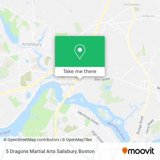 5 Dragons Martial Arts Salisbury map