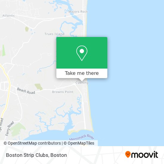 Mapa de Boston Strip Clubs