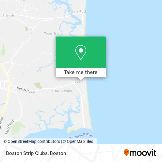 Boston Strip Clubs map