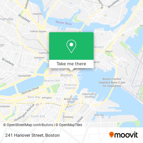 Mapa de 241 Hanover Street