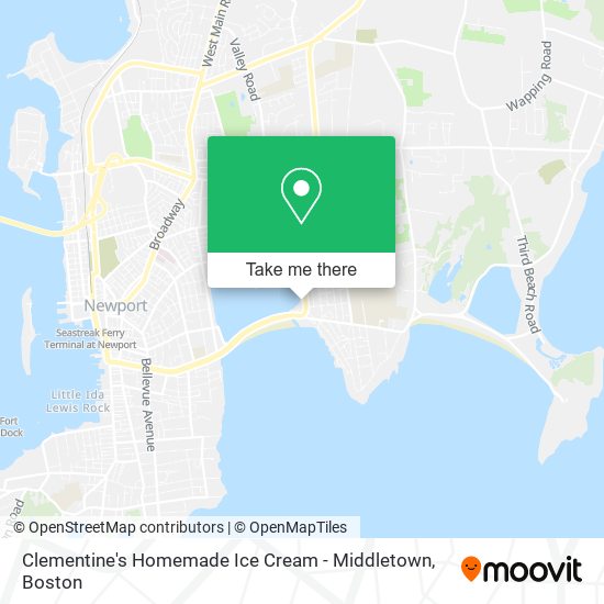Clementine's Homemade Ice Cream - Middletown map