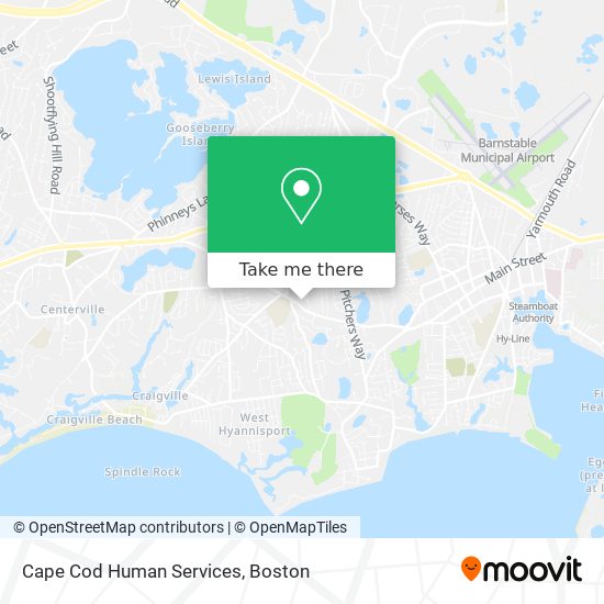 Cape Cod Human Services map