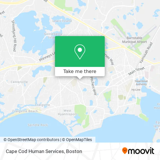 Cape Cod Human Services map