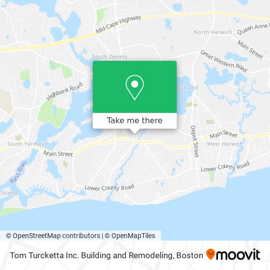 Tom Turcketta Inc. Building and Remodeling map