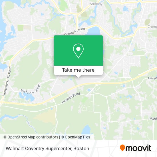 Walmart Coventry Supercenter map