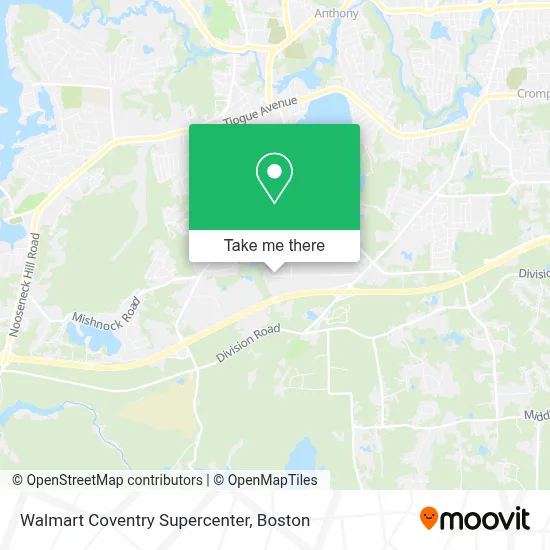Walmart Coventry Supercenter map