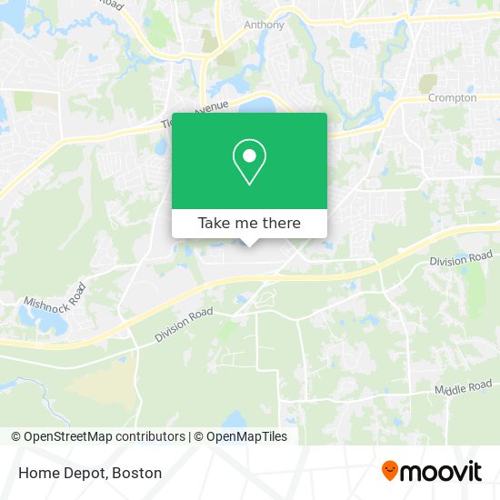 Home Depot map