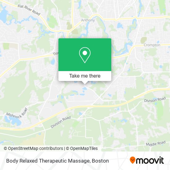 Body Relaxed Therapeutic Massage map