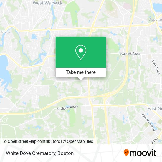 White Dove Crematory map