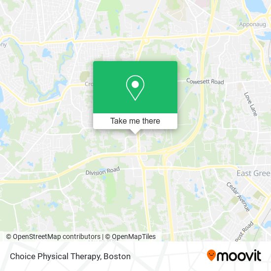 Mapa de Choice Physical Therapy