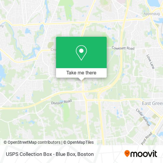 USPS Collection Box - Blue Box map