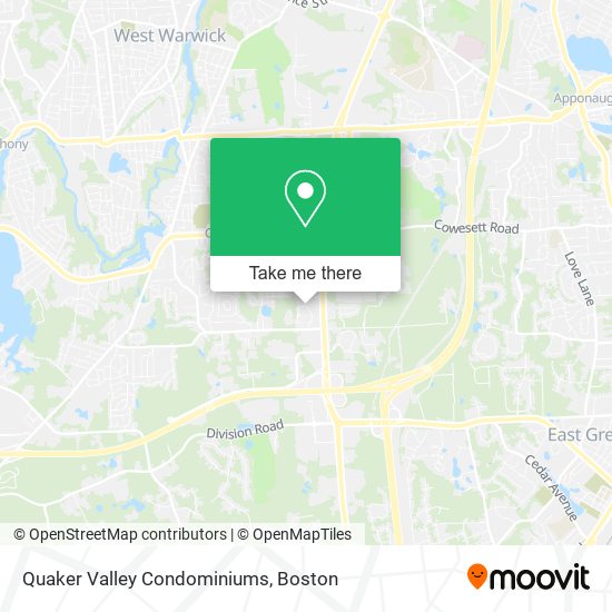 Mapa de Quaker Valley Condominiums