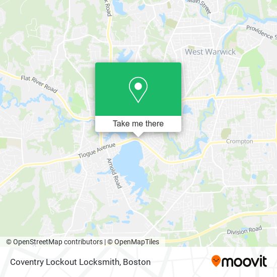 Coventry Lockout Locksmith map