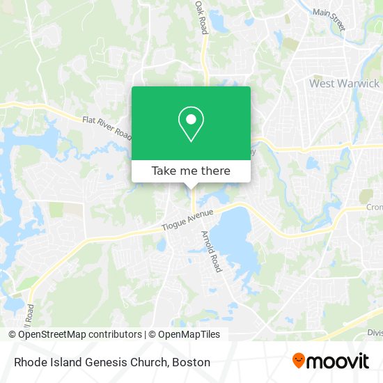 Rhode Island Genesis Church map