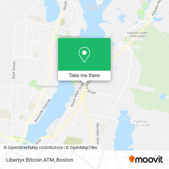 Mapa de Libertyx Bitcoin ATM