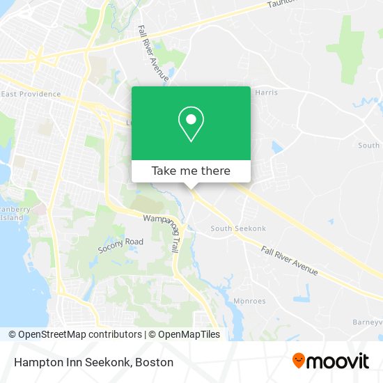 Mapa de Hampton Inn Seekonk