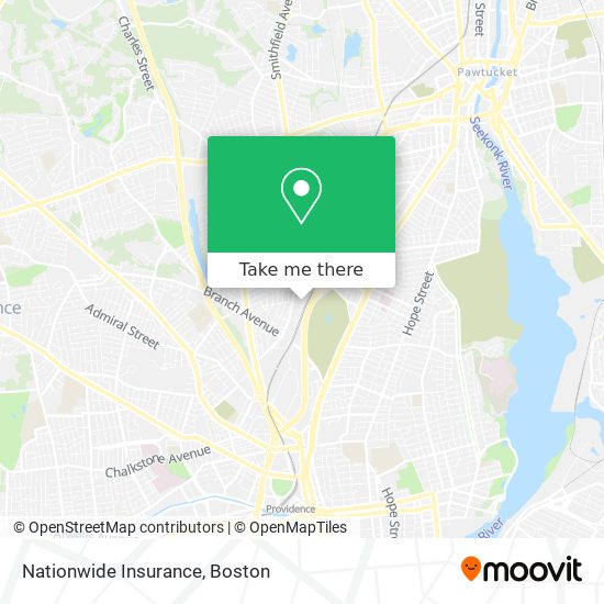 Mapa de Nationwide Insurance