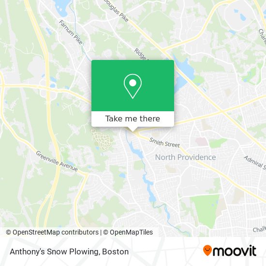 Mapa de Anthony's Snow Plowing