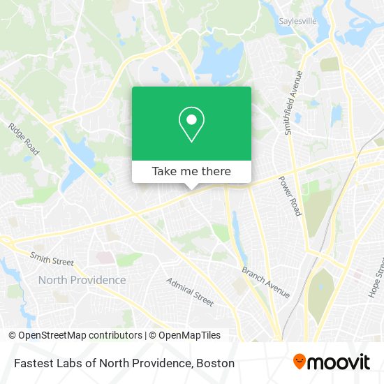 Fastest Labs of North Providence map