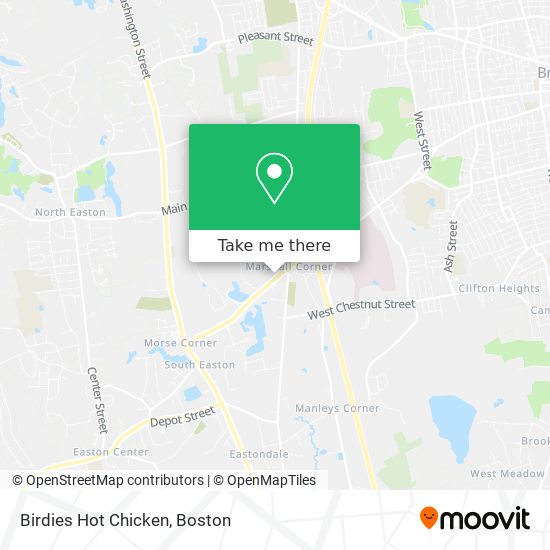 Mapa de Birdies Hot Chicken