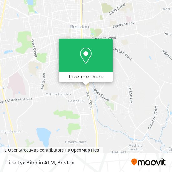 Mapa de Libertyx Bitcoin ATM