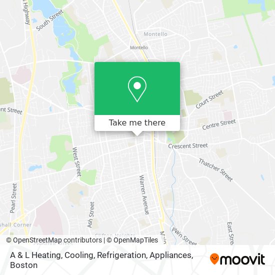 A & L Heating, Cooling, Refrigeration, Appliances map