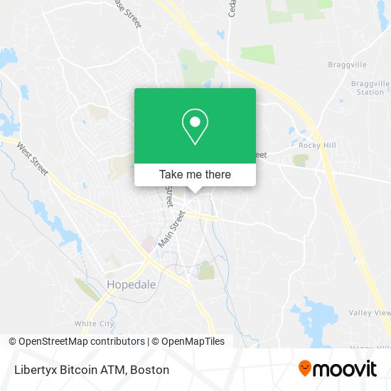 Mapa de Libertyx Bitcoin ATM