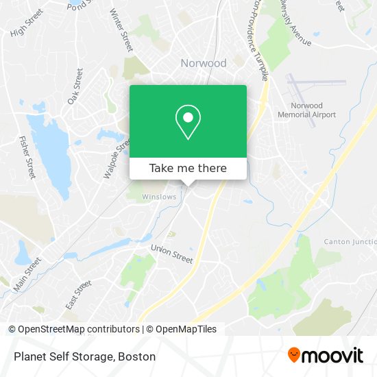 Mapa de Planet Self Storage