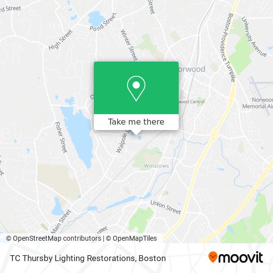 TC Thursby Lighting Restorations map