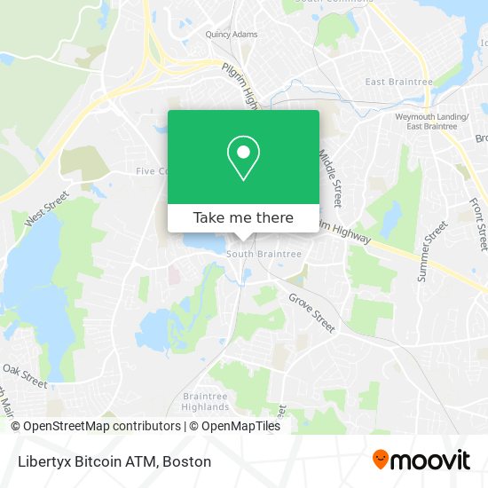 Mapa de Libertyx Bitcoin ATM