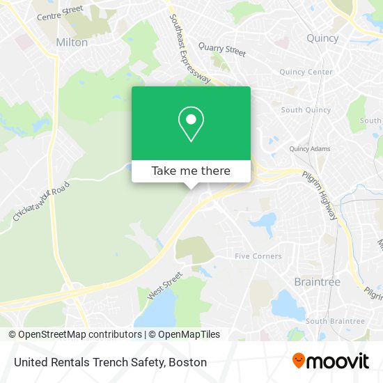 Mapa de United Rentals Trench Safety