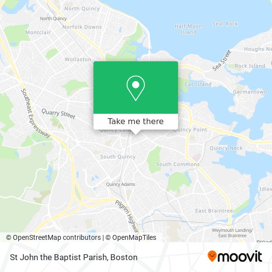 St John the Baptist Parish map