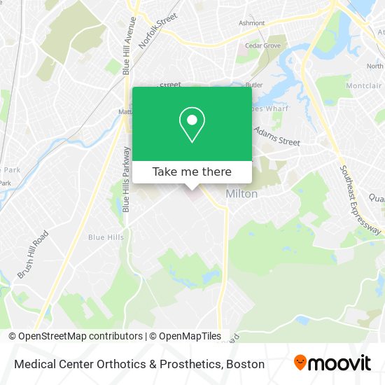 Mapa de Medical Center Orthotics & Prosthetics