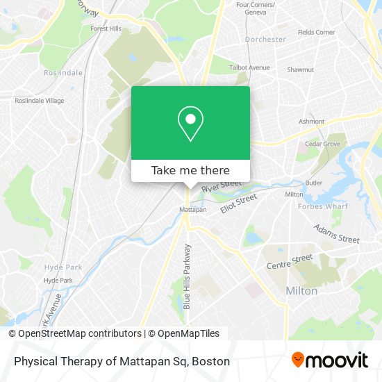 Mapa de Physical Therapy of Mattapan Sq