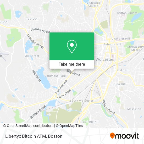 Mapa de Libertyx Bitcoin ATM