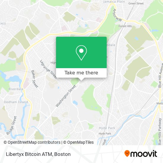 Mapa de Libertyx Bitcoin ATM