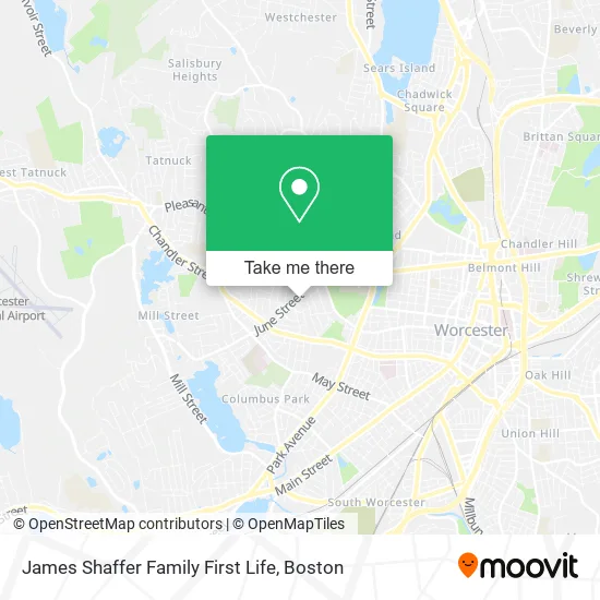 James Shaffer Family First Life map