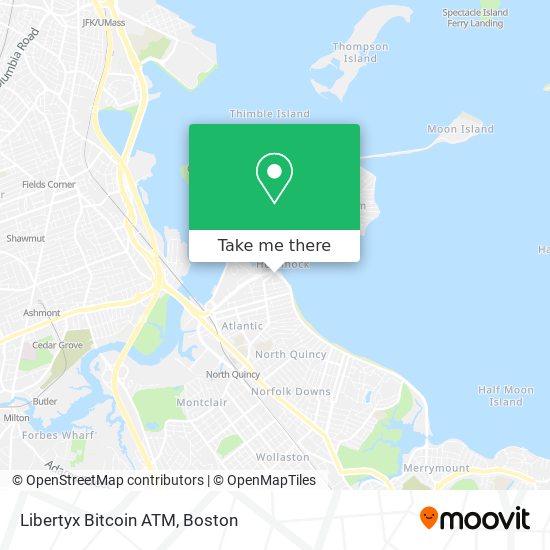 Mapa de Libertyx Bitcoin ATM