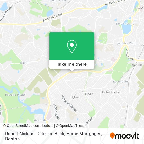 Robert Nicklas - Citizens Bank, Home Mortgages map