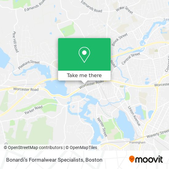 Bonardi's Formalwear Specialists map