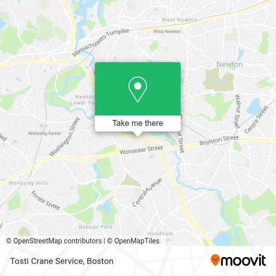 Tosti Crane Service map