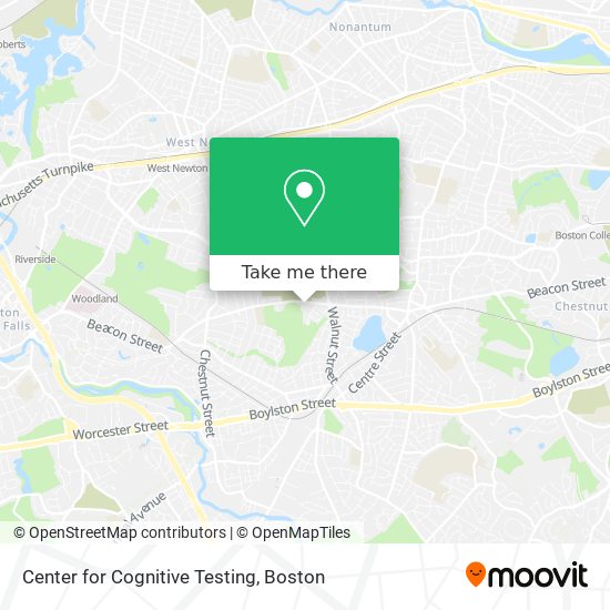 Center for Cognitive Testing map