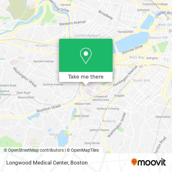 Longwood Medical Center map