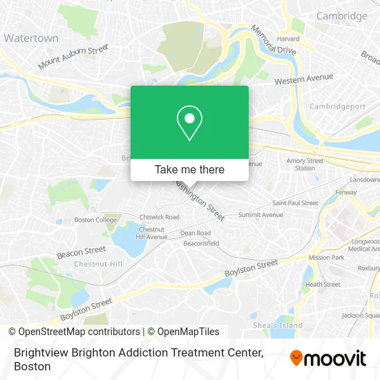 Brightview Brighton Addiction Treatment Center map