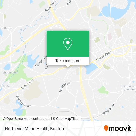 Northeast Men's Health map